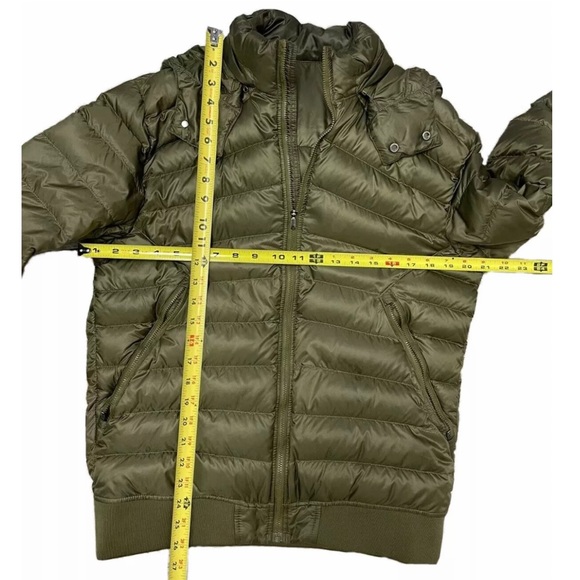 Lululemon Men’s Get Up Get Down Goose Down Hoodie Full Zip Jacket Moss Green Med - Picture 10 of 12